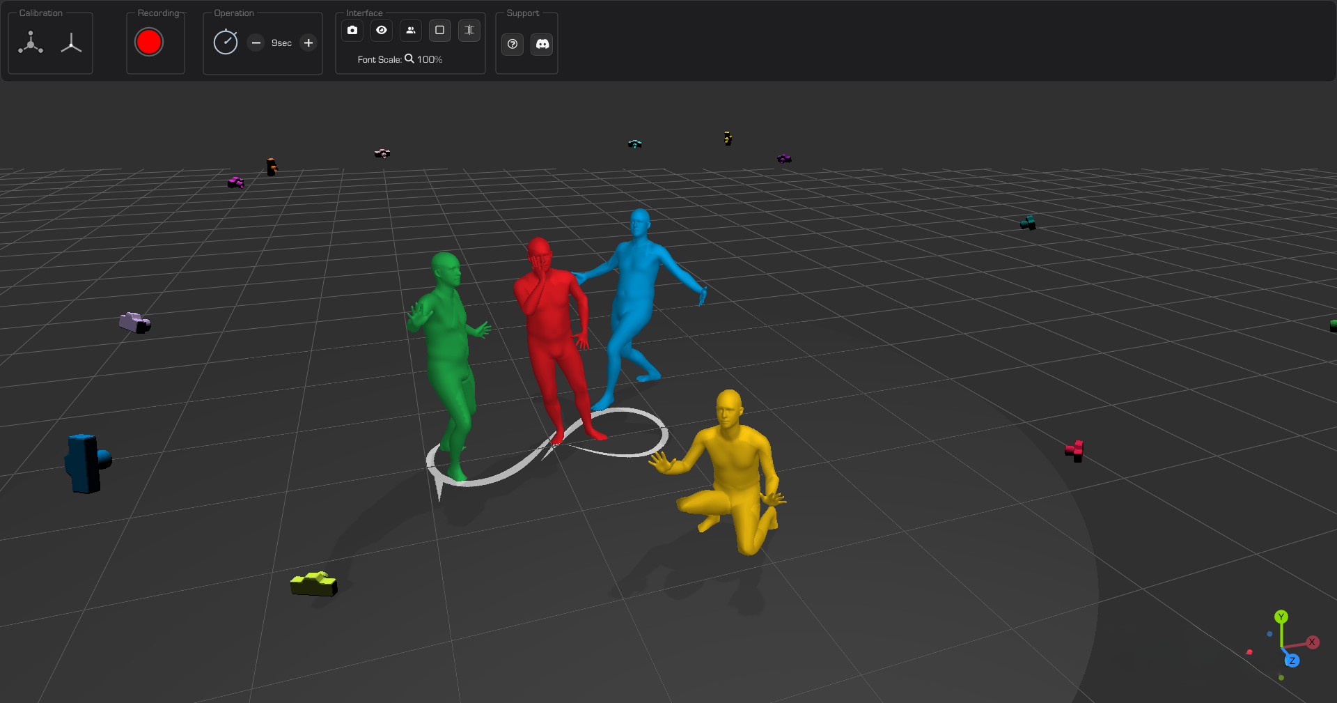 Moverse Capture Studio interface